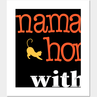 Nama stay home with me ,Cat Lady Shirt ,Cat Lover Shirt, Funny Cat Shirt, Kitten Shirt,Cat Shirt Women, Gift for Her Posters and Art